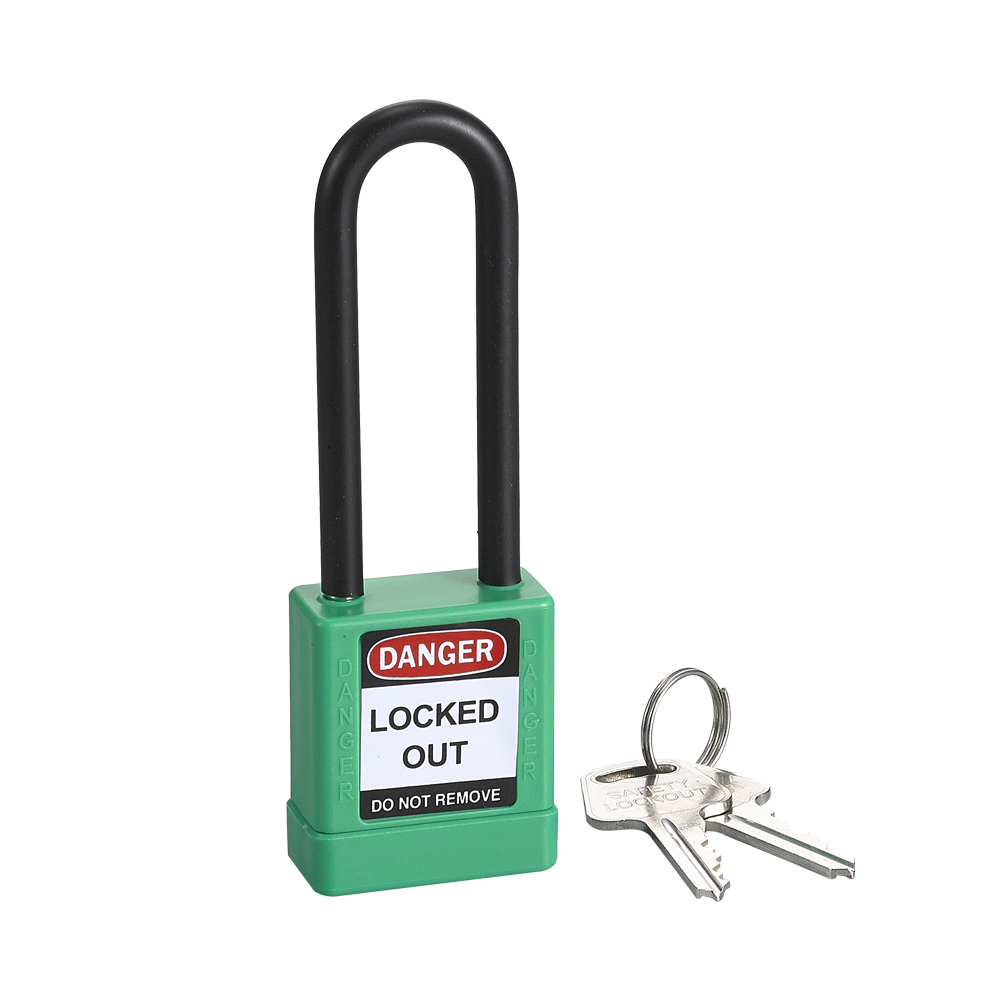 Industrial Top Security 76mm Pad locks Kłódka bezpieczeństwa Loto ABS z kluczem